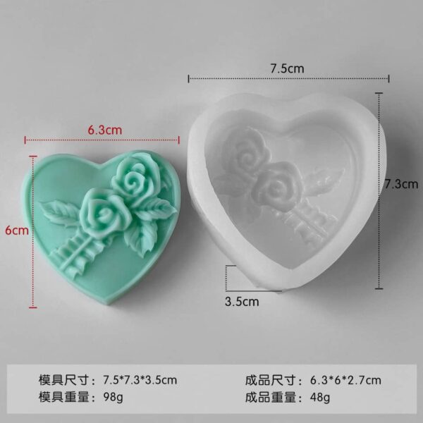 Love Rose Pattern Mold - Image 4