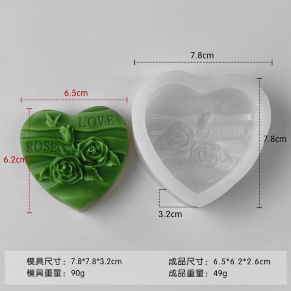 Love Rose Pattern Mold - Image 2