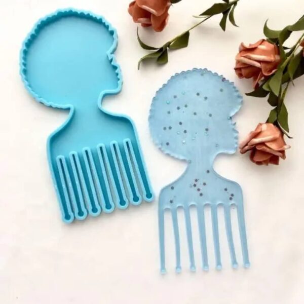 Afro Girl Comb Mold