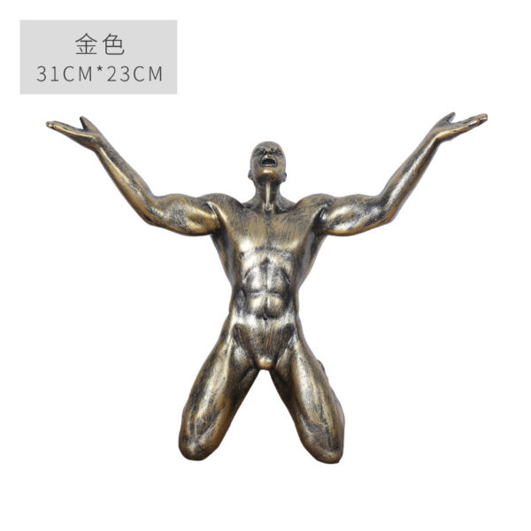 Kneeling Man Decor - Image 2